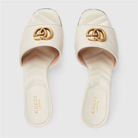 gucci white slide